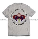 Guards No 6 Independent Parachute Platoon Printed T-Shirt - Ash