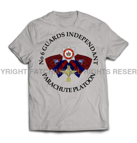 Guards No 6 Independent Parachute Platoon Printed T-Shirt - Ash