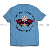 Guards No 6 Independent Parachute Platoon Printed T-Shirt - Carolina Blue