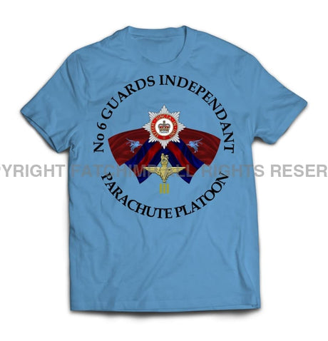 Guards No 6 Independent Parachute Platoon Printed T-Shirt - Carolina Blue