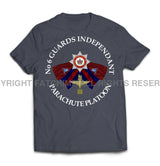 Guards No 6 Independent Parachute Platoon Printed T-Shirt - Charcoal