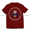 Guards No 6 Independent Parachute Platoon Printed T-Shirt - Maroon