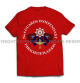Guards No 6 Independent Parachute Platoon Printed T-Shirt - Red