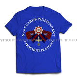 Guards No 6 Independent Parachute Platoon Printed T-Shirt - Royal Blue