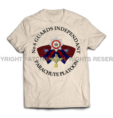 Guards No 6 Independent Parachute Platoon Printed T-Shirt - Sand