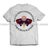 Guards No 6 Independent Parachute Platoon Printed T-Shirt - White