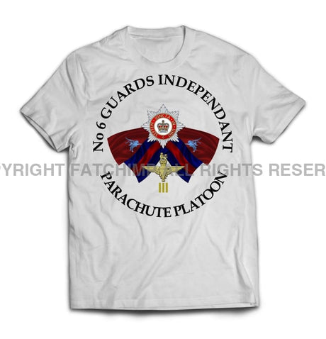 Guards No 6 Independent Parachute Platoon Printed T-Shirt - White