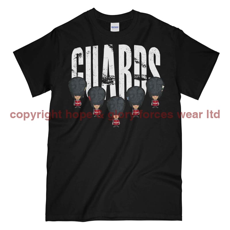 Guards On Parade Military Printed T-Shirt - Black
