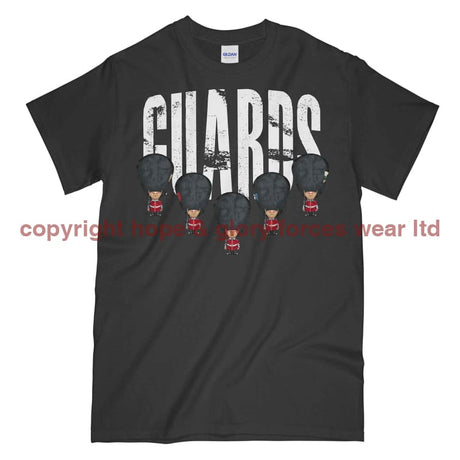 Guards On Parade Military Printed T-Shirt - Charcoal