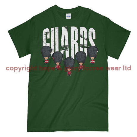 Guards On Parade Military Printed T-Shirt - Commando Green