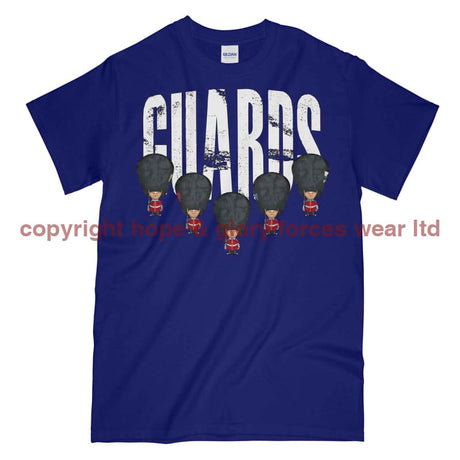 Guards On Parade Military Printed T-Shirt - Navy Blue