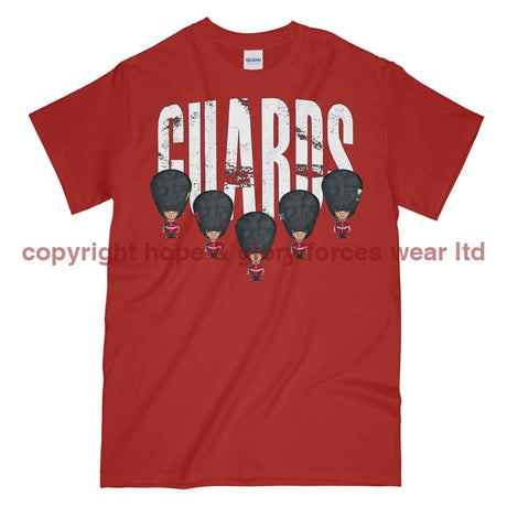 Guards On Parade Military Printed T-Shirt - Red