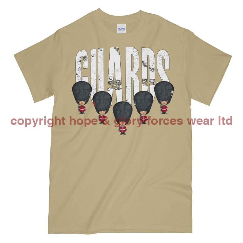 Guards On Parade Military Printed T-Shirt - Sand