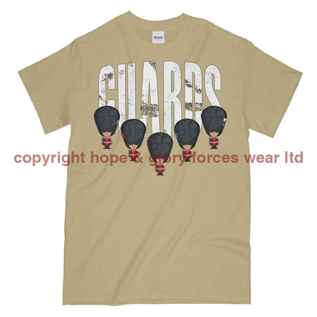 Guards On Parade Military Printed T-Shirt - Sand