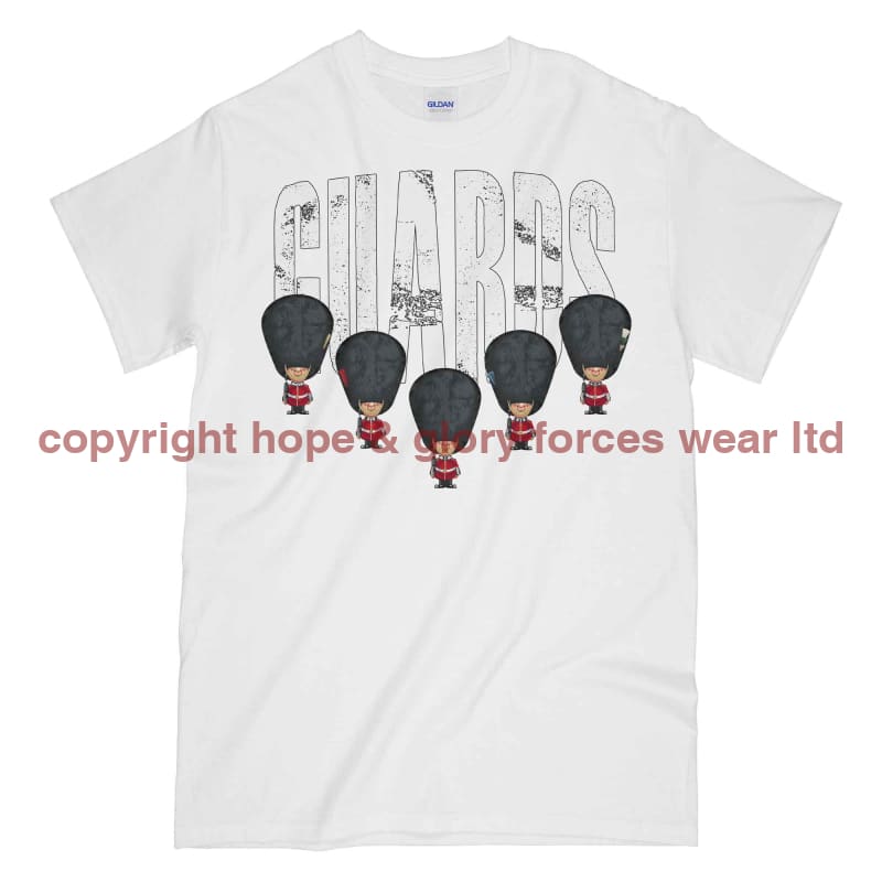 Guards On Parade Military Printed T-Shirt - White