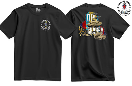 OP Granby Gulf War 35 Veteran Double Side Printed T-Shirt - Black