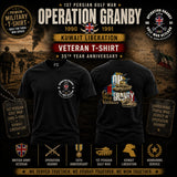 OP Granby Gulf War 35 Veteran Double Side Printed T-Shirt - Design