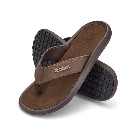 Gumbies Noosa Flip-Flops - Women's Brown colourway front