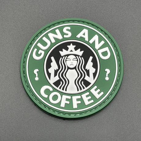 Guns and Coffee Patch, PVC, Hook & Loop, 6cm | Task Outdoor