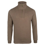 Jack Pyke Half Zip Sweatshirt in barley from the front on white background