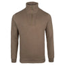 Jack Pyke Half Zip Sweatshirt in barley from the front on white background
