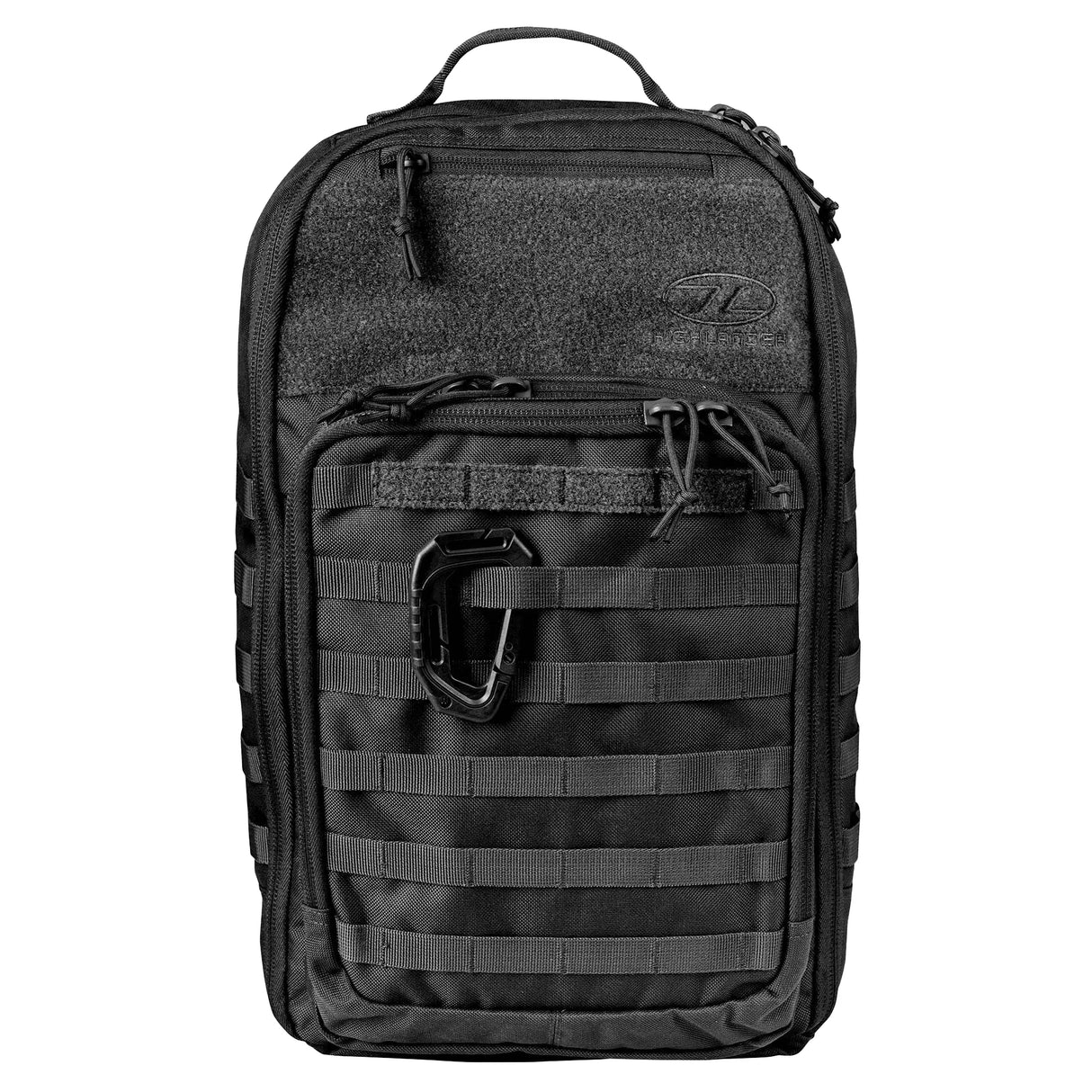 Highlander Harrier 25L MOLLE Rucksack Black front view