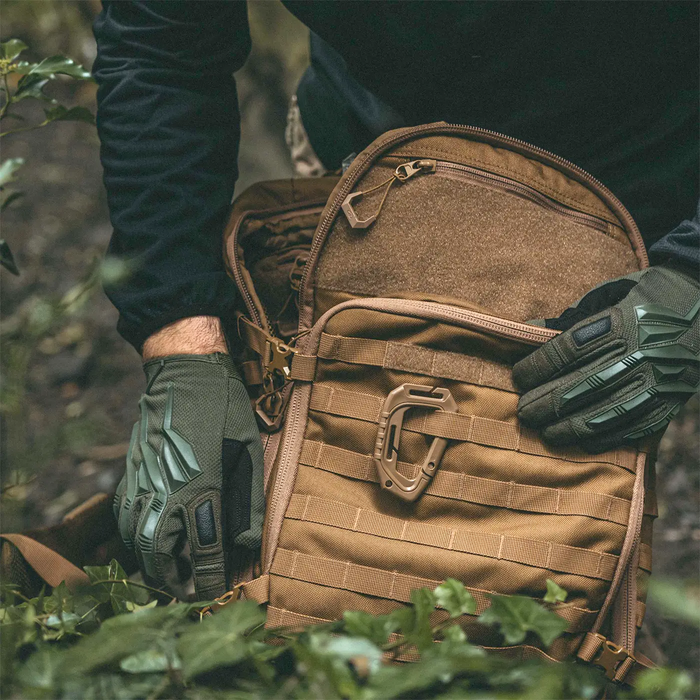 Highlander Harrier 35L MOLLE Rucksack in Coyote for hiking, travel, outdoor