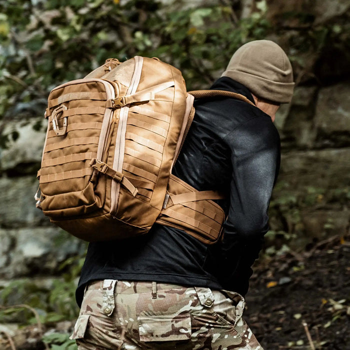 Highlander Harrier 35L MOLLE Rucksack in Coyote for military, army, cadets