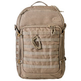 Highlander Harrier 45L MOLLE Rucksack - in coyote brown from the front on white background