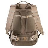 Highlander Harrier 45L MOLLE Rucksack - in coyote brown from the back on white background