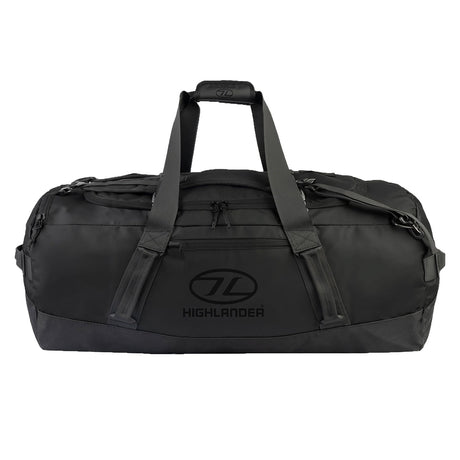 Highlander Hauler Duffel Bag 120L in black from the front