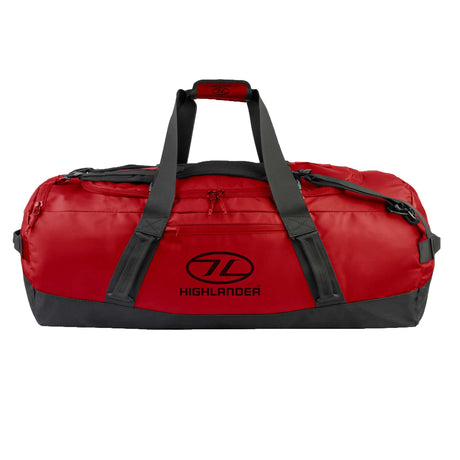 Highlander Hauler Duffel Bag 120L - in red from the front