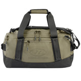 Highlander Hauler Waterproof Duffel Bag 30L in Ranger Green from the front on white background