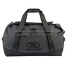 Highlander Hauler Duffel Bag 65L in black from the front on white background