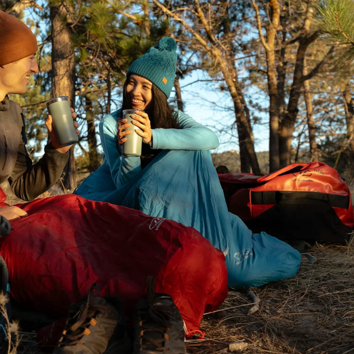 Highlander Hauler Waterproof Duffel bag in red for camping, hiking and outdoors