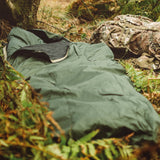 Highlander Hawk Waterproof Bivvy Bag being used outdoors - for wild camping