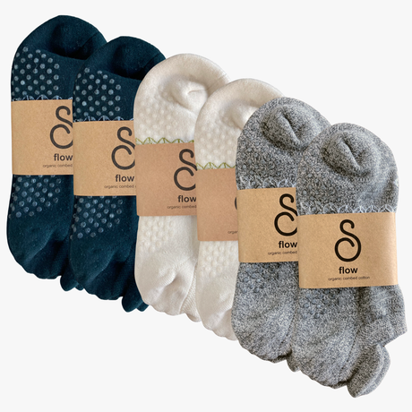 hipSwan Flow Grip Ankle Socks