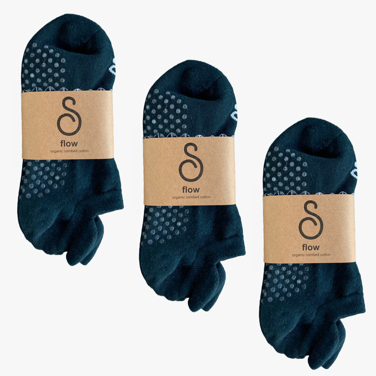 hipSwan Flow Grip Ankle Socks