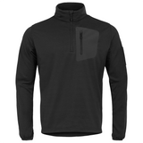 Highlander Hirta Tactical Fleece Top in Black from the front