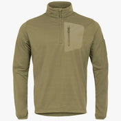 Highlander Hirta Tactical Fleece Top - in Ranger Green from the front