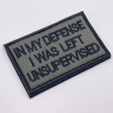 In My Defense Patch, Green, Hook & Loop, 8cm | Task Outdoor