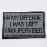 In My Defense Patch, Green, Hook & Loop, 8cm | Task Outdoor