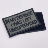 In My Defense Patch, Green, Hook & Loop, 8cm | Task Outdoor