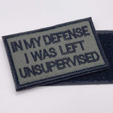 In My Defense Patch, Green, Hook & Loop, 8cm | Task Outdoor