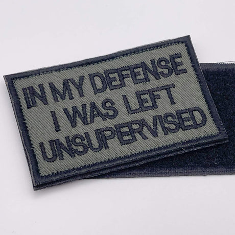 In My Defense Patch, Green, Hook & Loop, 8cm | Task Outdoor