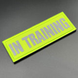 In Training Dog Harness Patch, Hi Vis Yellow, Hook & Loop | Task Outdoor