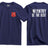 Infantry Be The Best Double Print T-Shirt - Navy Blue