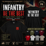 Infantry Be The Best Double Print T-Shirt - Design