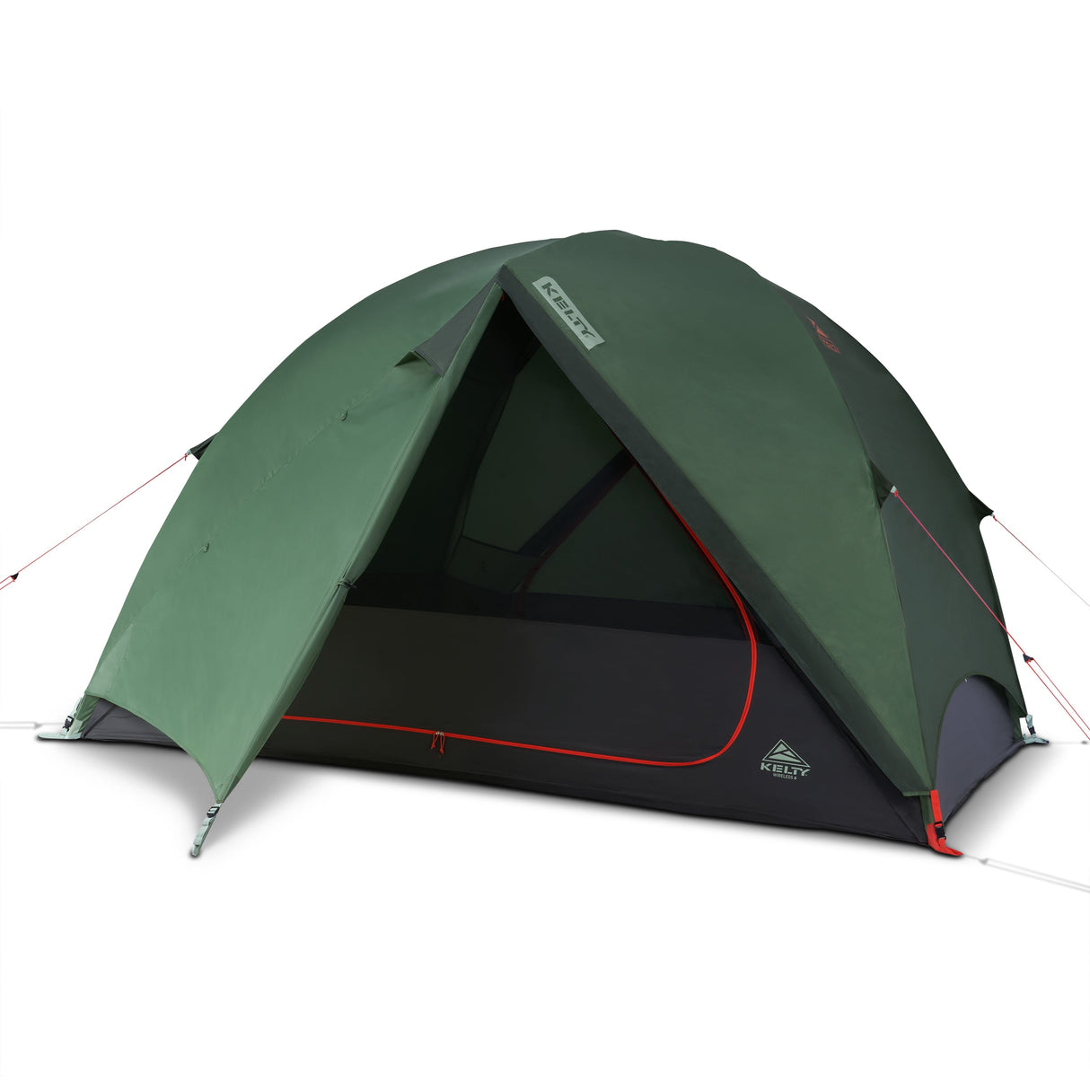 Kelty Wireless 6P Tent - Dill Black Forest pitched with flysheet