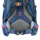 Highlander Ivar Men's Rucksack 50L - Navy Blue Airvent back panel and padded hip fins